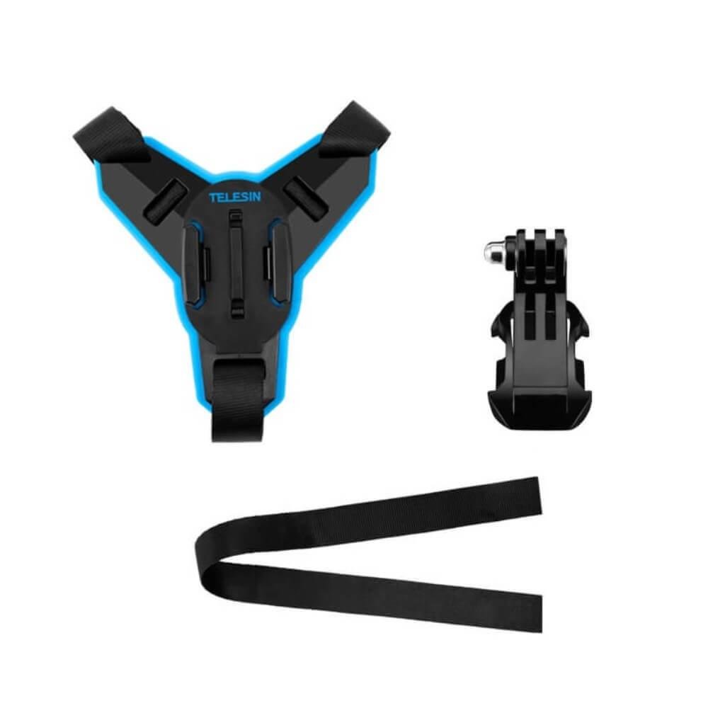 Suporte de Capacete Para Gopro ou Câmeras Similares - Telesin