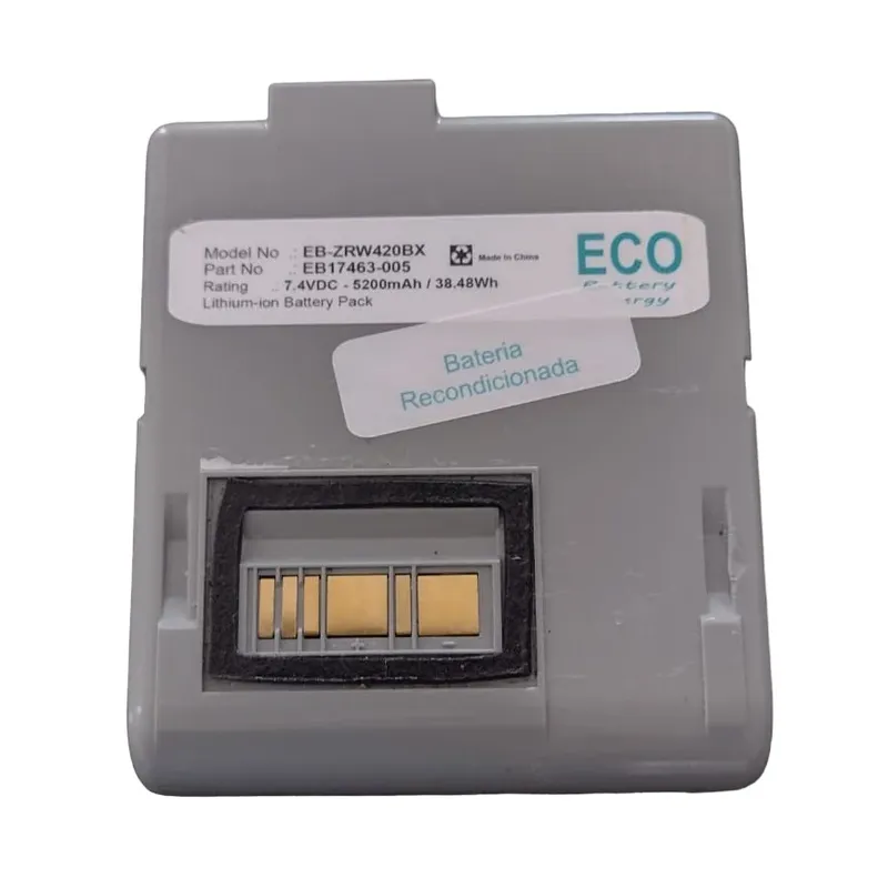 Bateria Estendida Recarregável Zebra Rw420, 7.4v, 5.200mah