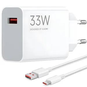 Carregador Xiaomi 33w Charging Usb-a + Cabo - Branco