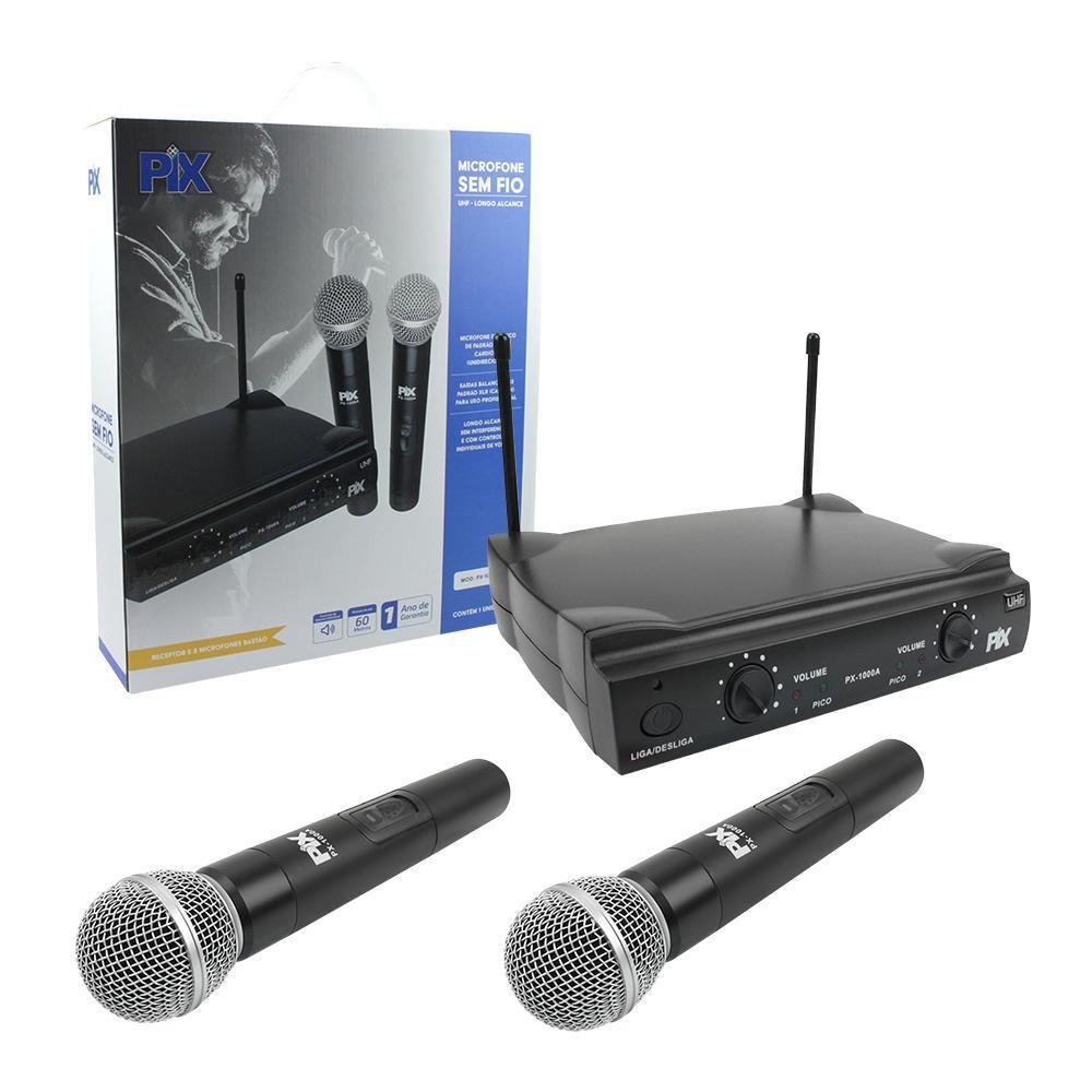 Kit 4 Microfones Alta Qualidade Wireless Alcança 60 Metros