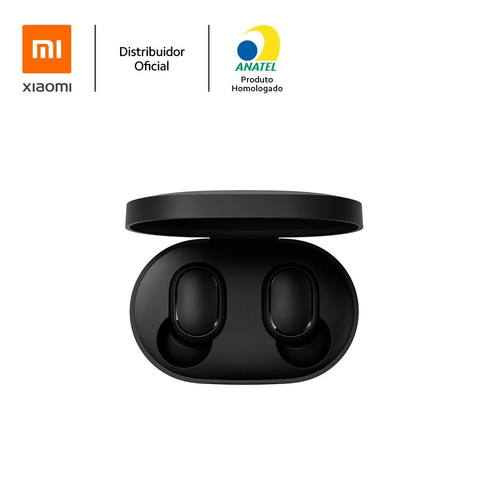 Fone de Ouvido Bluetooth, Xiaomi, Earbuds Basic 2, AirDots, Auto Pareamento, Bateria Longa Duração Preto - XM542PRE