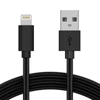 Cabo Usb A Para Lightning Preto Econômico Seguro Resistente Prático
