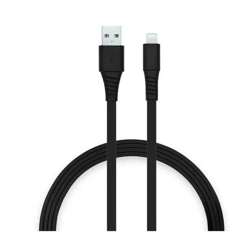 Cabo Usb A Para Lightning Preto 1 Metro Reforçado Com Envio Rápido