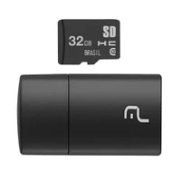 Cartão De Memória Multi MicroSD 32GB Classe 10 com Leitor Adaptador