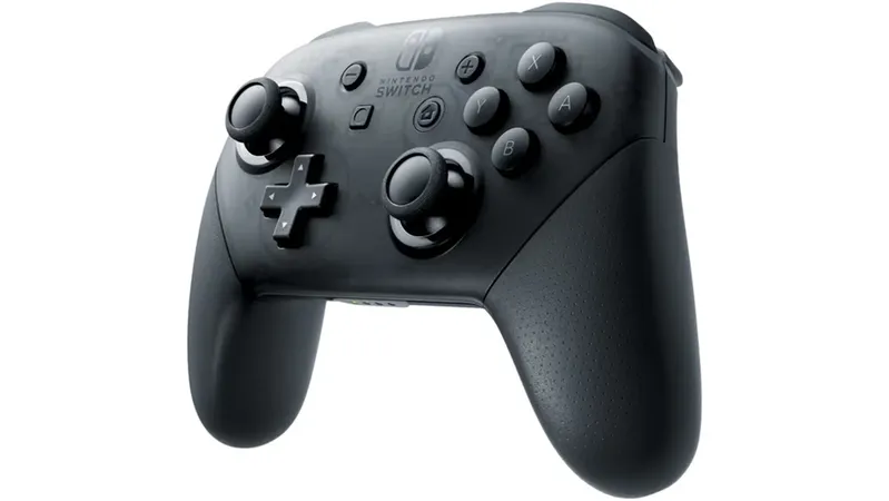 Controle Switch Pro Sem Fio Nintendo Cinza.