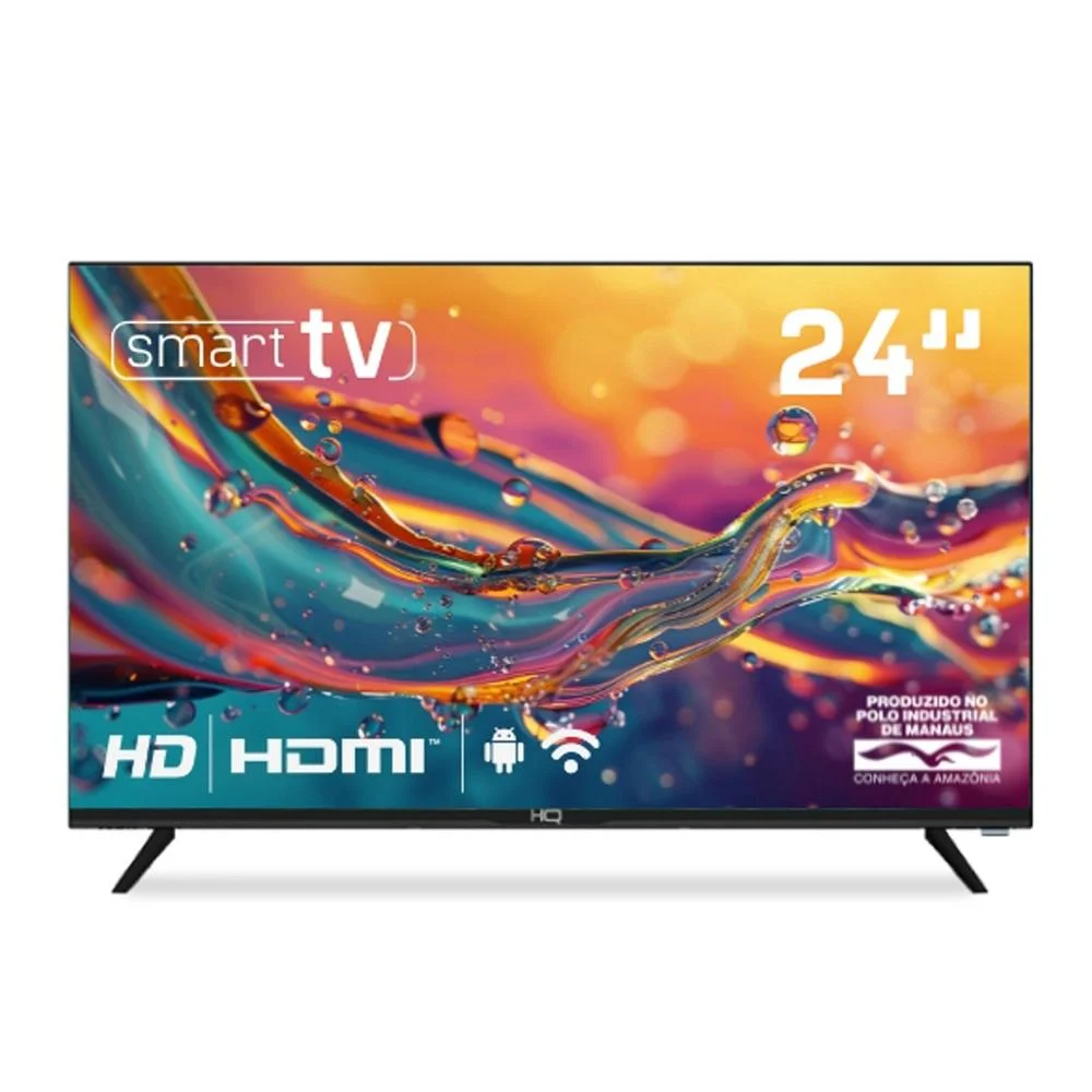 Smart TV HQ 24" HD Sistema Android Design Slim