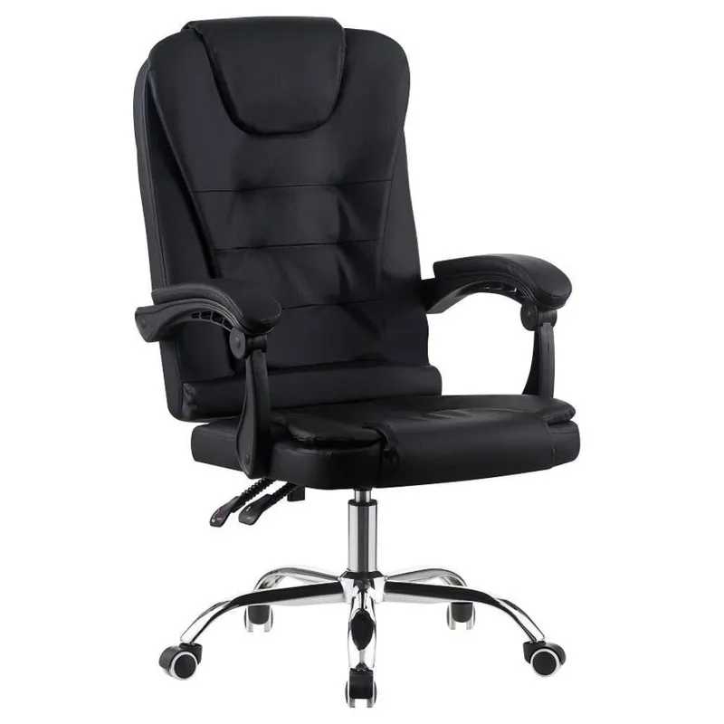 Cadeira Office Fortt Presidente Paris Cpf02-b, 120kg, Base Cromada, Com Rodinha, Reclinável, Branca