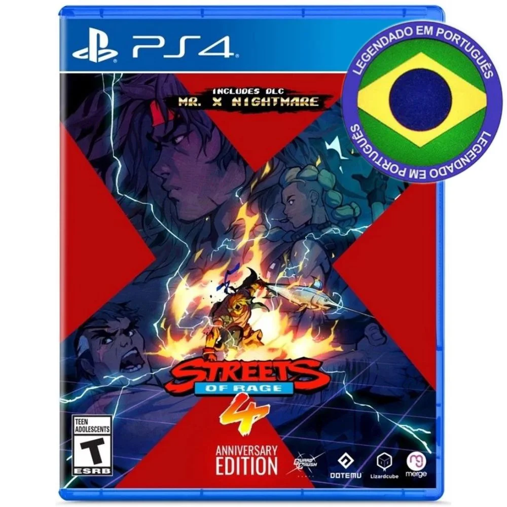 Streets Of Rage 4 Anniversary Edition Ps4 Mídia Física Legendado Em Português Playstation 4