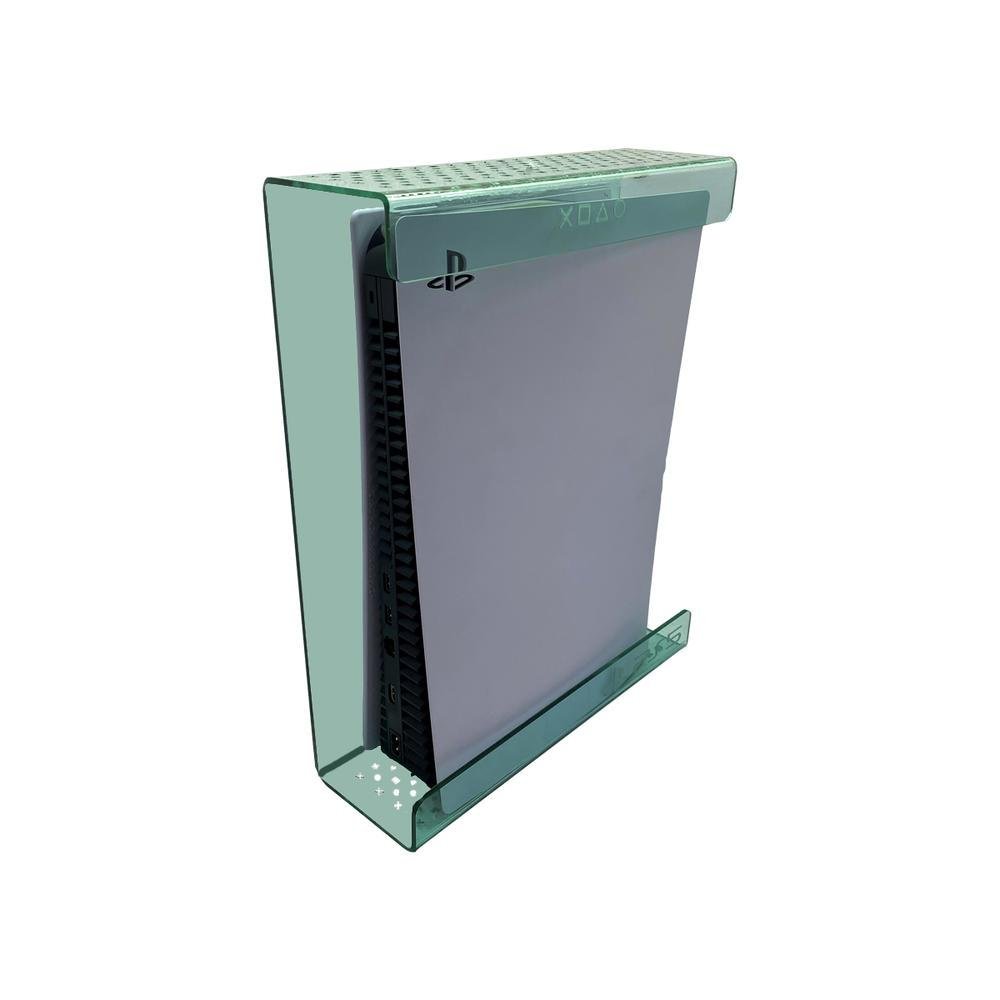 Suporte Console Parede Playstation 5 - Ps5 - Material Acrílico Vidro (acrílico Imita Vidro)