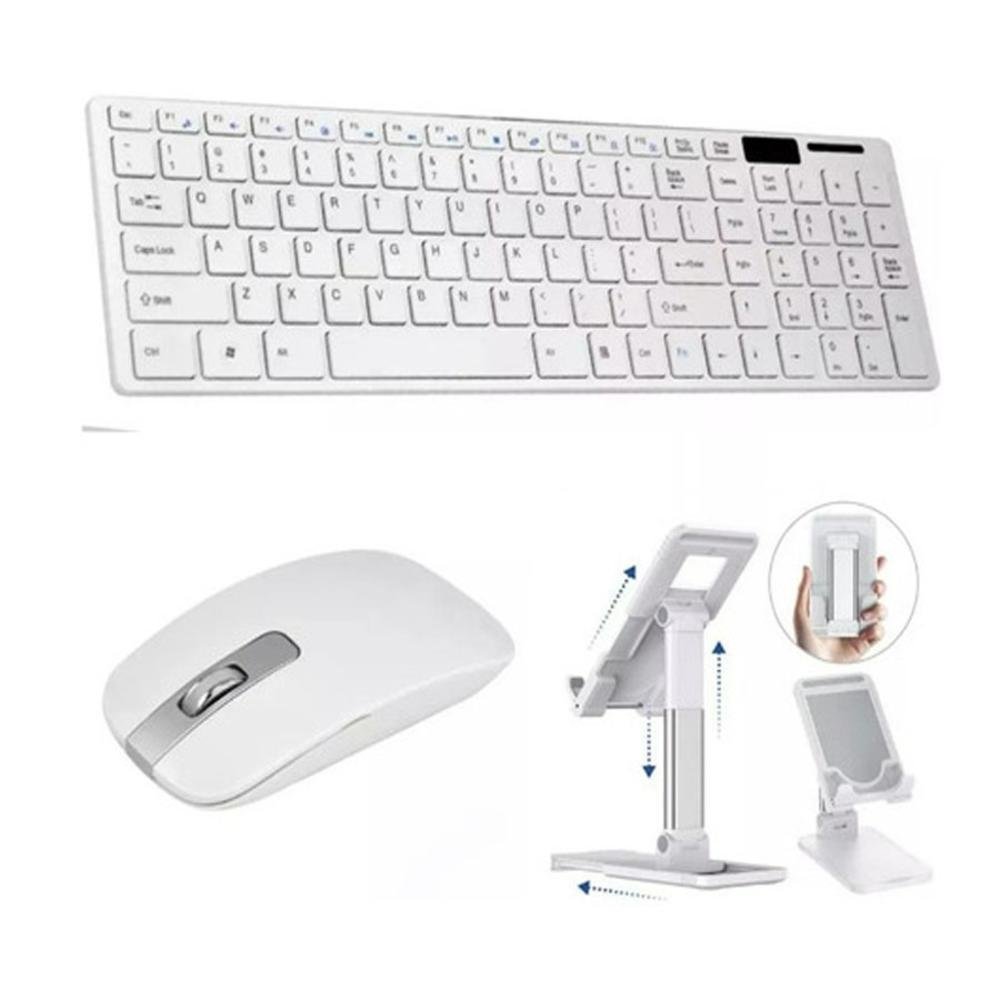 Kit Teclado + Suporte+ Mouse Para Tablet Pad 5