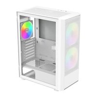 Gabinete Gamer X2 PLUS, Mid Tower, Lateral em Vidro, 3X Fans, Branco - X2PLUSB