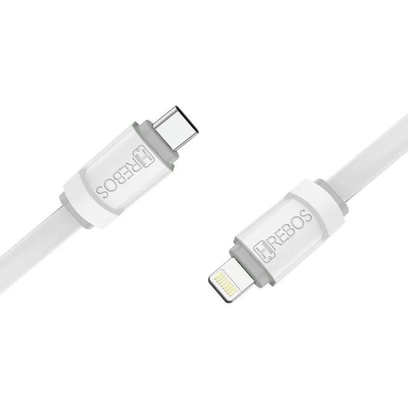 Cabo de Dados USB C X Lightning Hrebos, Compatível Iphone, 2 Metros