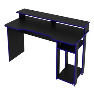 Mesa Para Computador Notebook Gamer Me4153 Preto/azul - Tecno Mobili