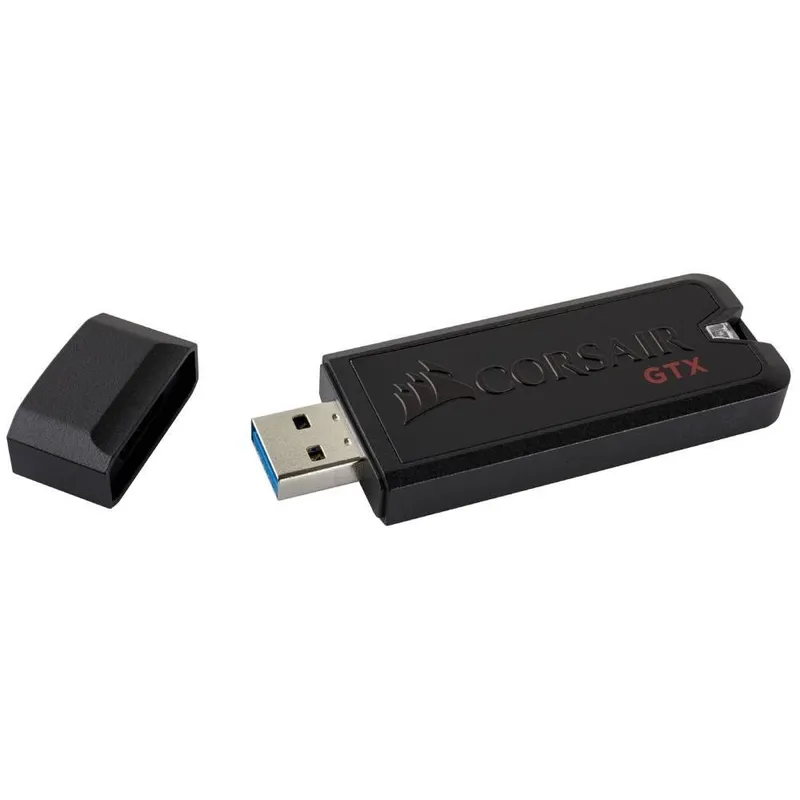 Pen Drive 256GB Corsair Voyager GTX Premium, USB 3.1, Leitura de 440MB/s, Preto - CMFVYGTX3C-256GB