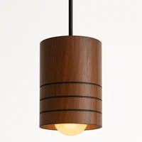 Luminária Pendente Roma Em Madeira De Demolição