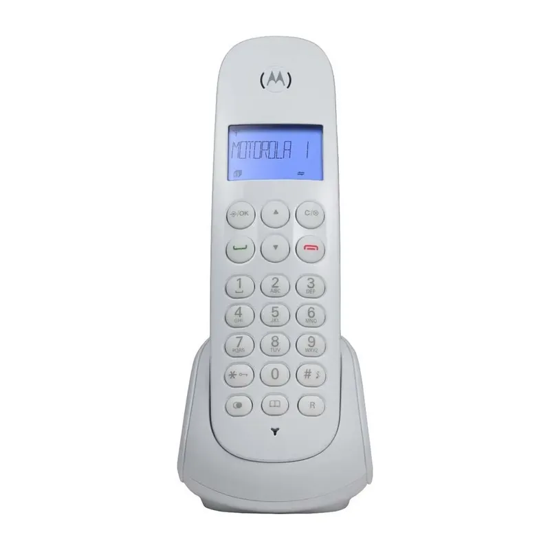 Telefone Digital Sem Fio Motorola Moto700w Com Identificador De Chamadas E Visor - Branco