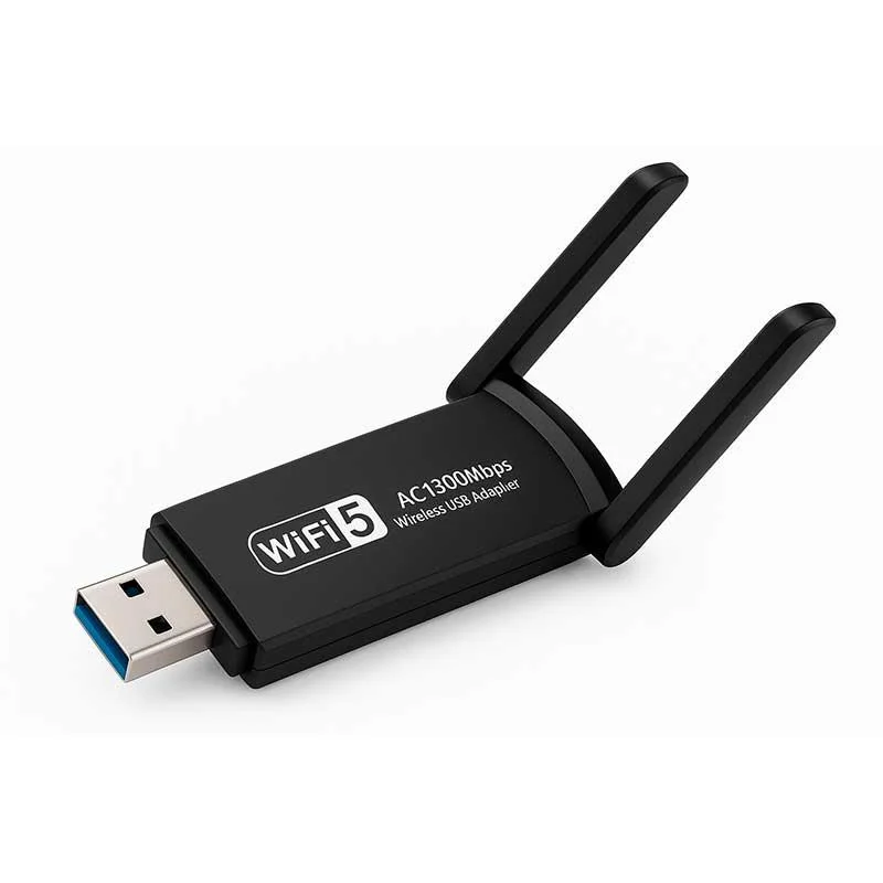 Usb Adaptador Wi-fi - Ac1300 - Usb 3.0 - Dual Band 2.4ghz E 5ghz - Antena Externa - Ad0639