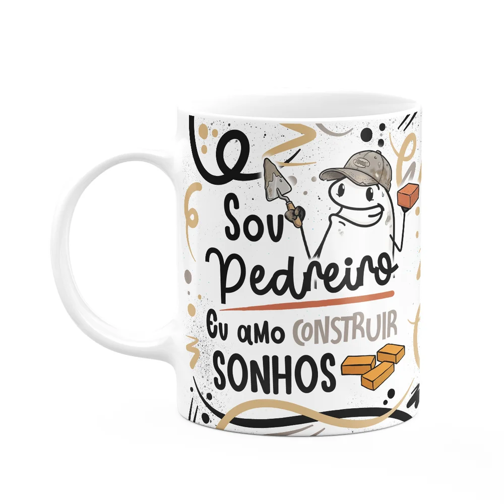 Caneca Flork Profissões - Sou Tatuadora - 325ml M2 Branca