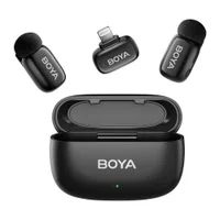 Microfone Sem Fio Boya Boyamini-15 Lapela Iphone Preto