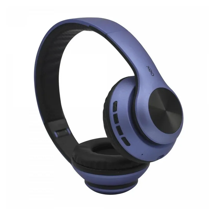 Fone De Ouvido Headset Glam Azul Bluetooth Oex Hs311 Micro Sd