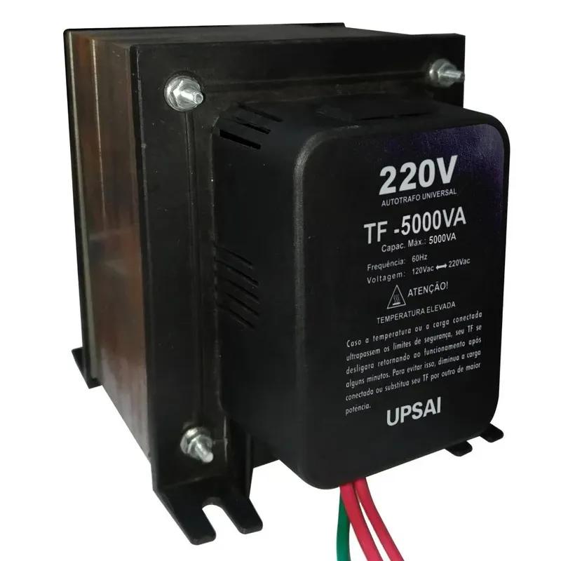 Auto Transformador de Voltagem Conversor 5000va Automático Bivolt 110v / 220v ou 220v / 110v Upsai 51000500