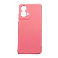 Capa Capinha Compatível Com Moto G85 Silicone Aveludada Premium Rosa