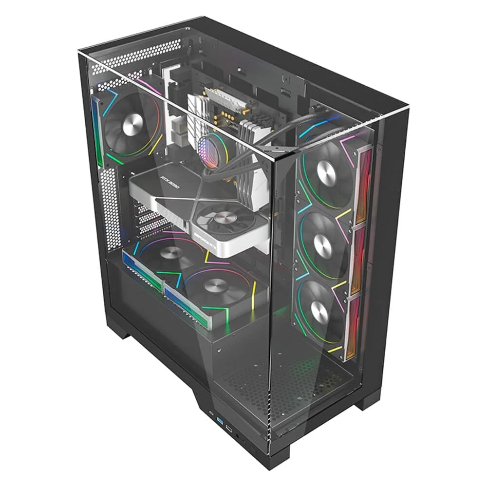 Gabinete Gamer Liketec Empire Sky Tower ATX Dark