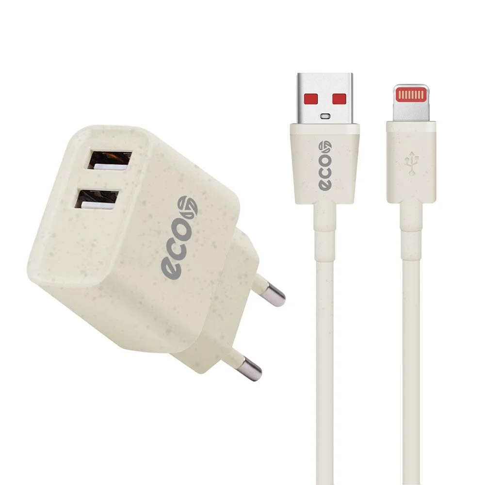 Kit Carregador Gorila Shielld USB E Cabo Lightning USB Ecoo