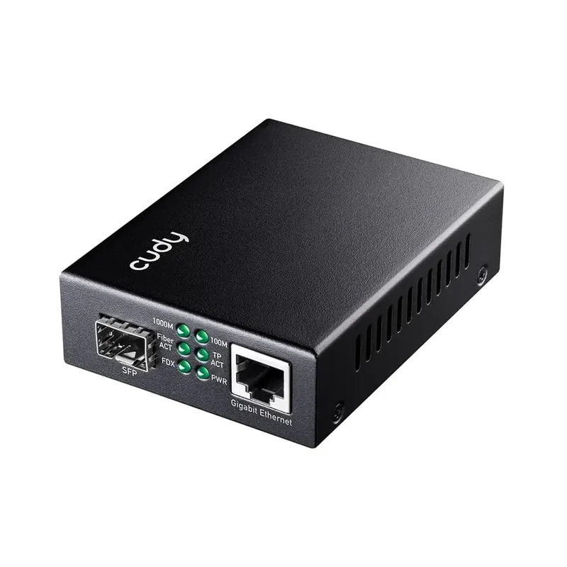 Cudy Mc220 Conversor De Mídia Sfp Para Rj45 Gigabit Preto
