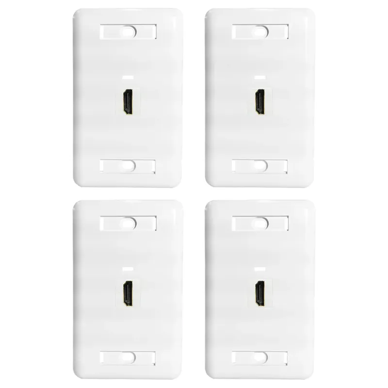 Kit 2 Espelhos De Parede 4 X 2 C/ Keystone Hdmi De 90 Graus