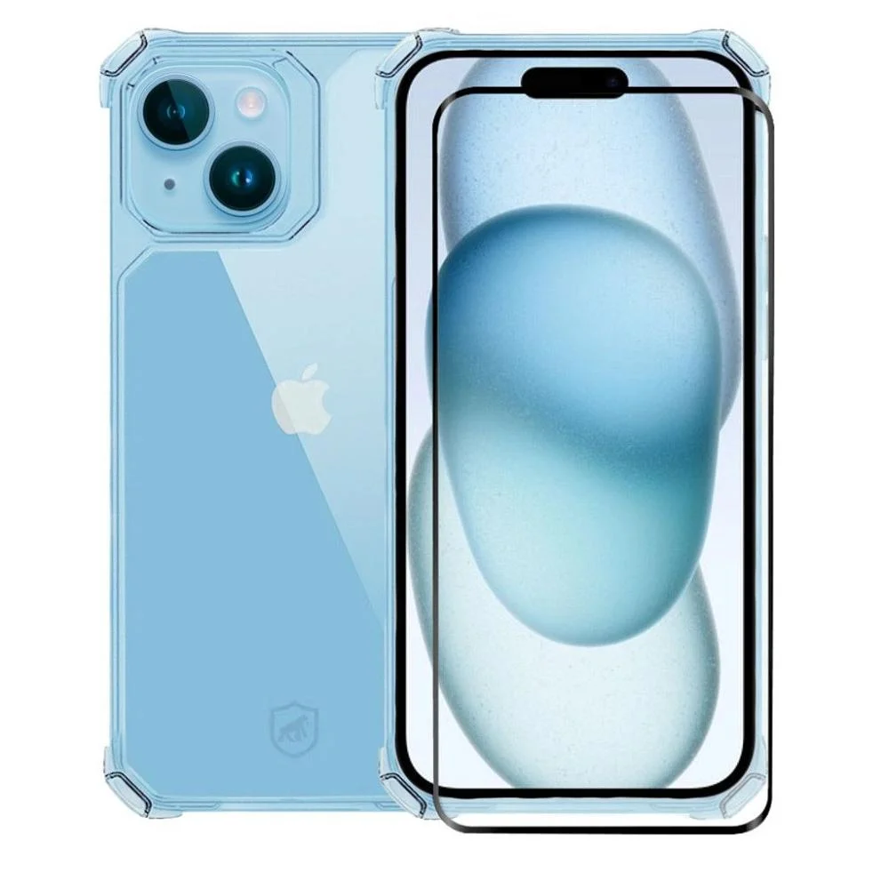 Kit Capa Clear Proof E Película Defender Pro Privacidade Para Iphone 15 Plus - Gshield