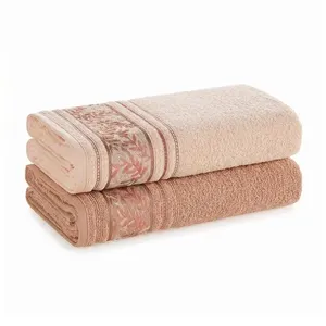 Kit 2 Toalhas de Rosto Anis Salmão/Deserto