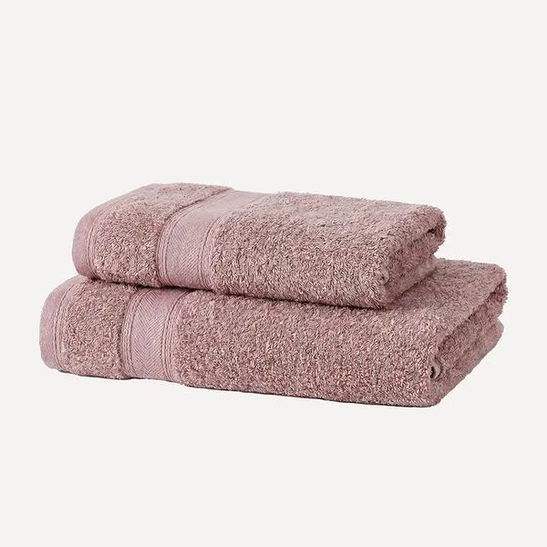 Kit Banho e Rosto 100% algodão Linea Rosa Vintage