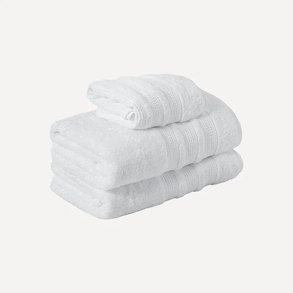 Kit 2 Toalhas Banhão e Rosto Prime Branco