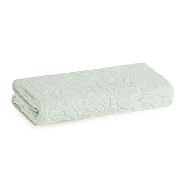 Toalha de Banho 70x140cm Lotus Verde Aqua Karsten