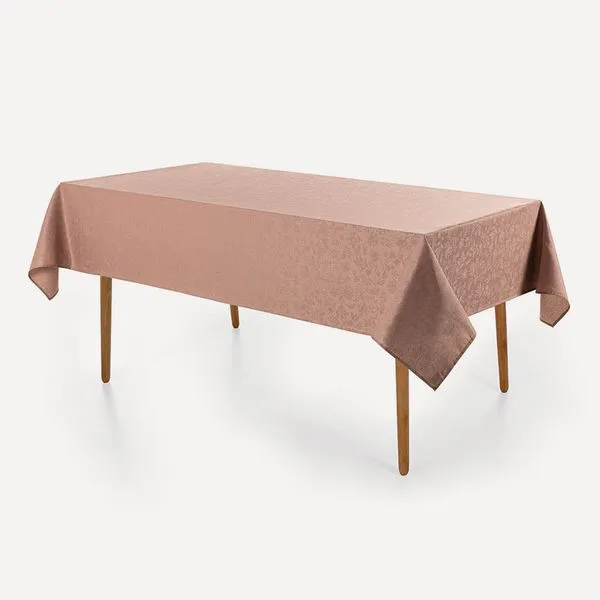 Toalha de Mesa Retangular 8 Lugares Delicata Rosa Vintage