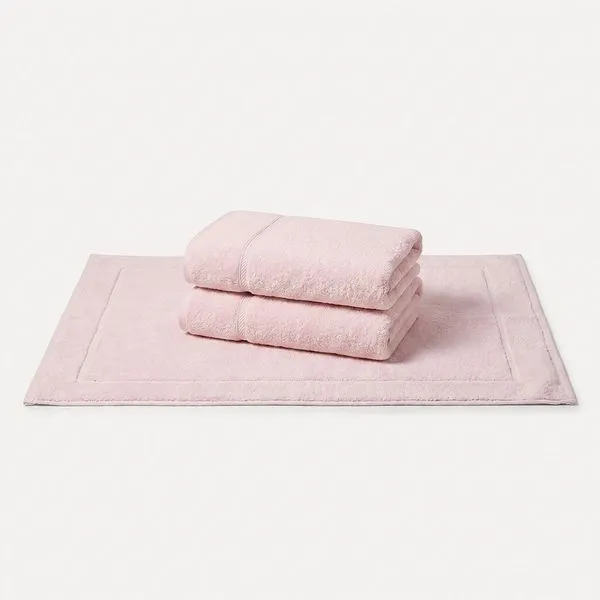 Kit 2 Toalhas de Rosto Persia e 1 Toalha de Piso Juliet Marshmallow