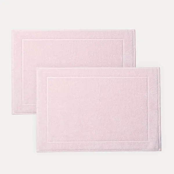 Kit 2 Toalhas de Piso Juliet Marshmallow