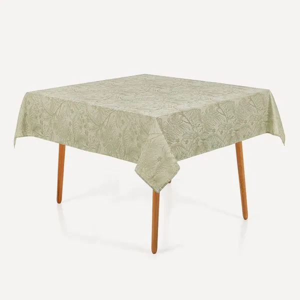Toalha de Mesa Quadrada 8 Lugares Sempre Limpa Aurora Alecrim