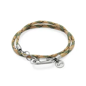 Pulseira Elyon Bege Bege/verde Ajustável