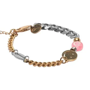 Pulseira 12:12 de Aço Dourado Dourado Ajustável
