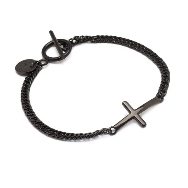 Pulseira Shadow de Aço Preta Preta G-GG