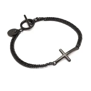 Pulseira Shadow de Aço Preta Preta G-GG