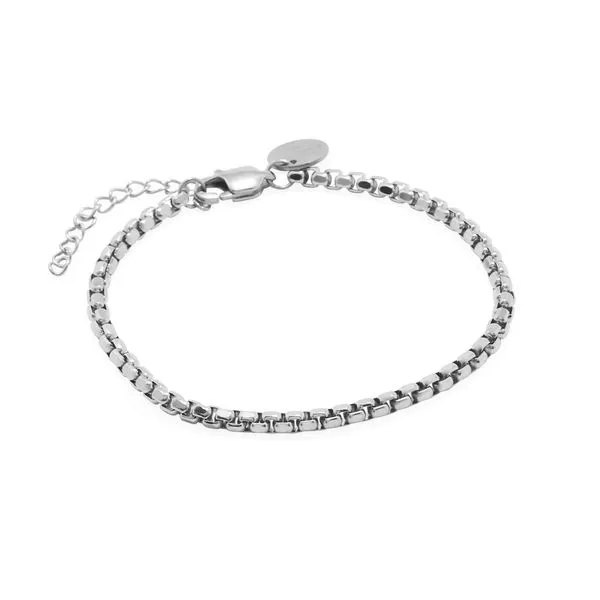 Pulseira Rare de Aço Prata Ajustável