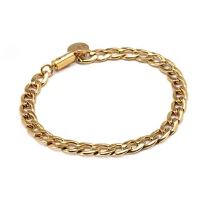 Pulseira Bruce de Aço Dourado Dourado G-GG
