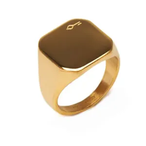 Anel Getz de Aço Dourado Dourado 27