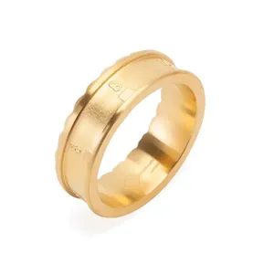 Anel Datejust de Aço Dourado Dourado 27