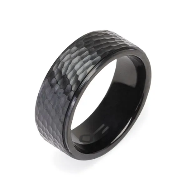 Anel Hammer de Aço Preto Preta 21