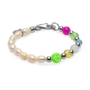Pulseira 021 de Pérola Natural Branca Branco G