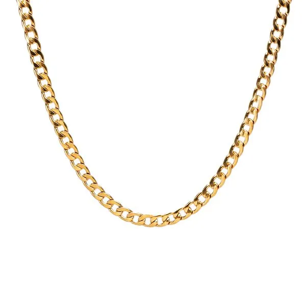 Corrente Grumet de Aço Dourado 7mm Dourado 60